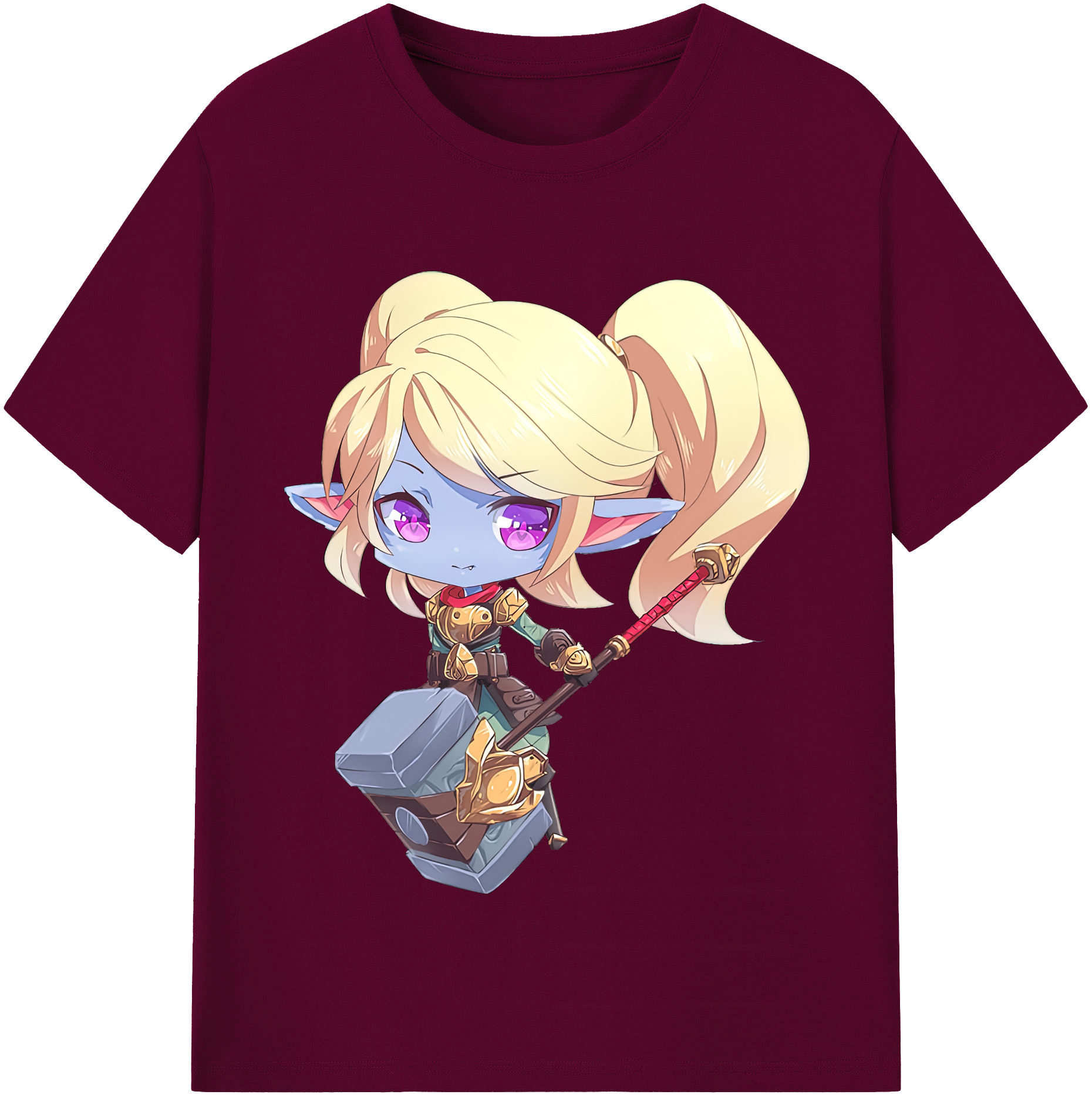（画像用） リーグ・オブ・レジェンド League of Legends LOL レディースカジュアルプリントTシャツ（綿100％）